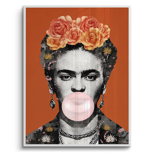 Frida Kahlo Bubblegum - Fine Art
