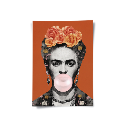 Frida Kahlo Bubblegum - Poster