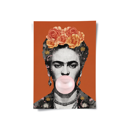 Frida Kahlo Bubblegum - Poster