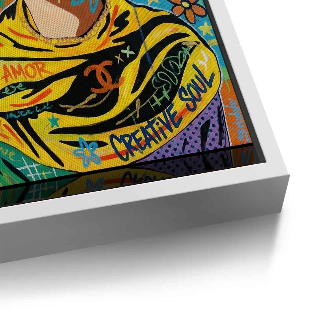 2Frida Kahlo Street Art - Canvas