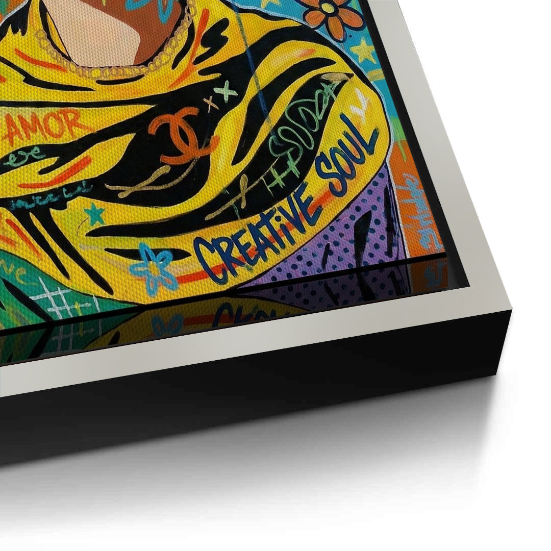 2Frida Kahlo Street Art - Canvas