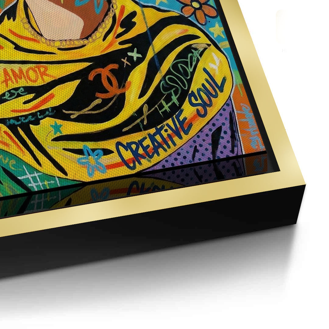 2Frida Kahlo Street Art - Canvas
