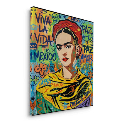 Frida Kahlo Street Art - Canvas