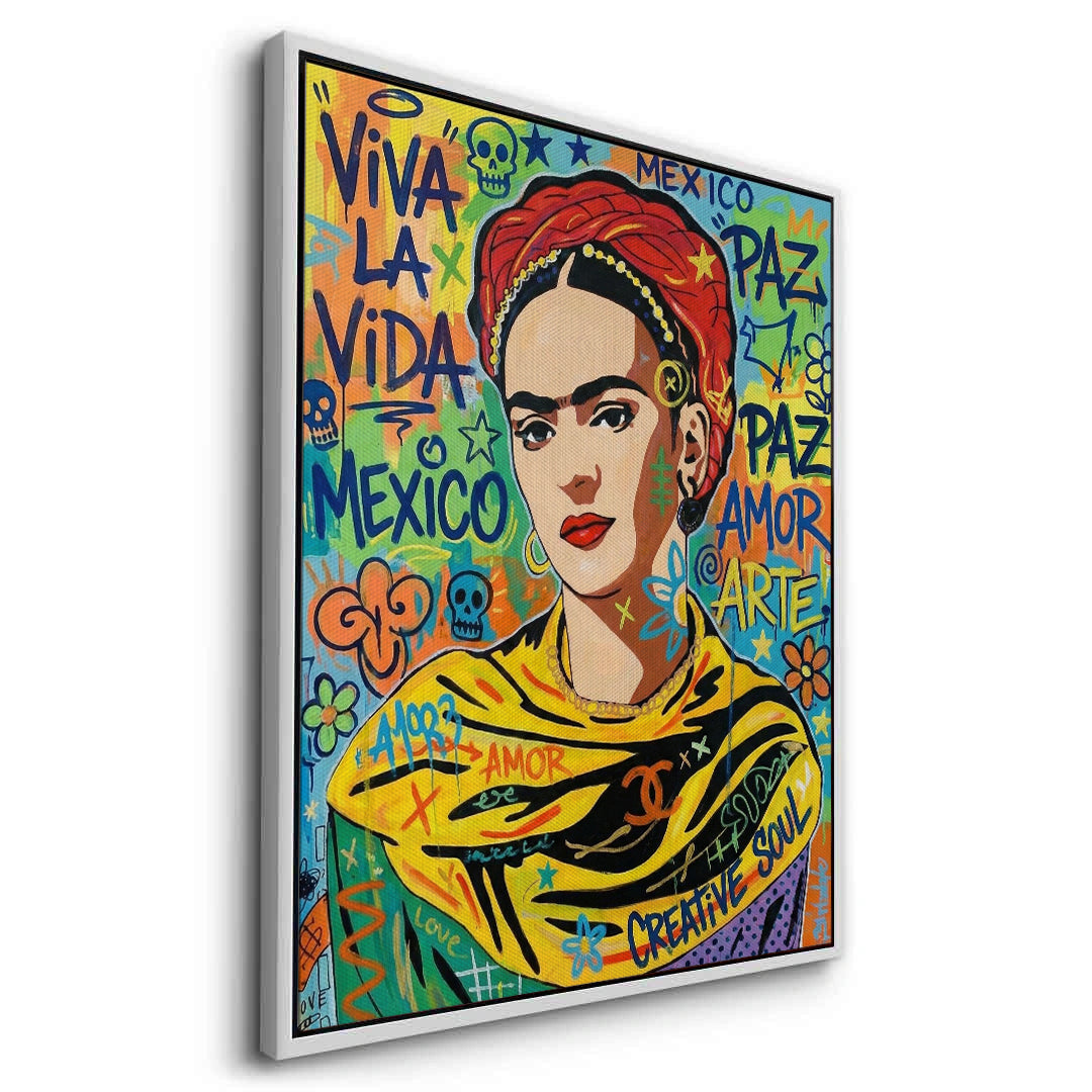 2Frida Kahlo Street Art - Canvas