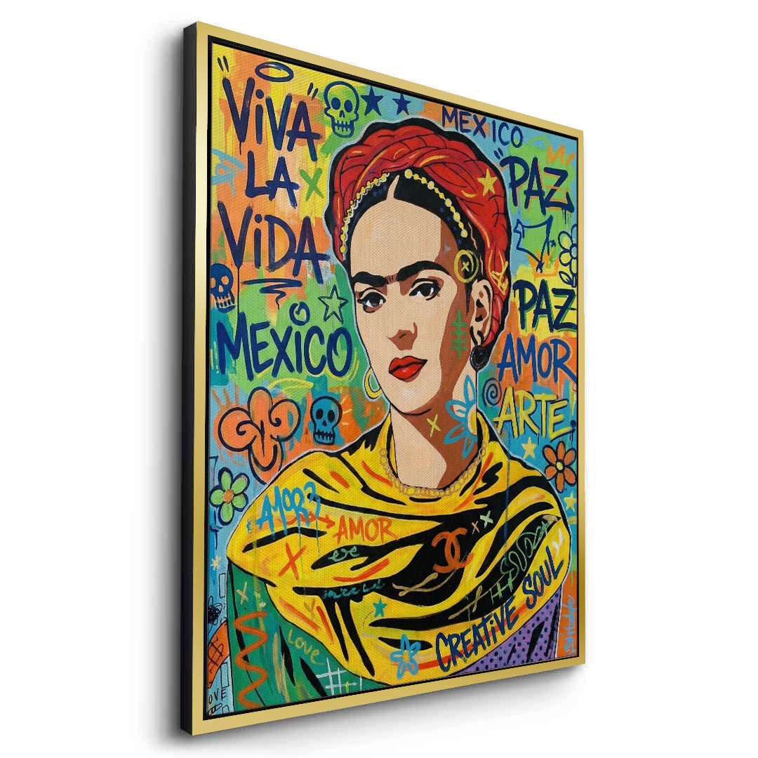 2Frida Kahlo Street Art - Canvas