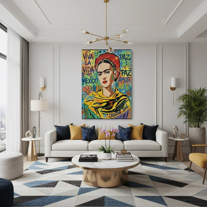 Frida Kahlo Street Art - Canvas