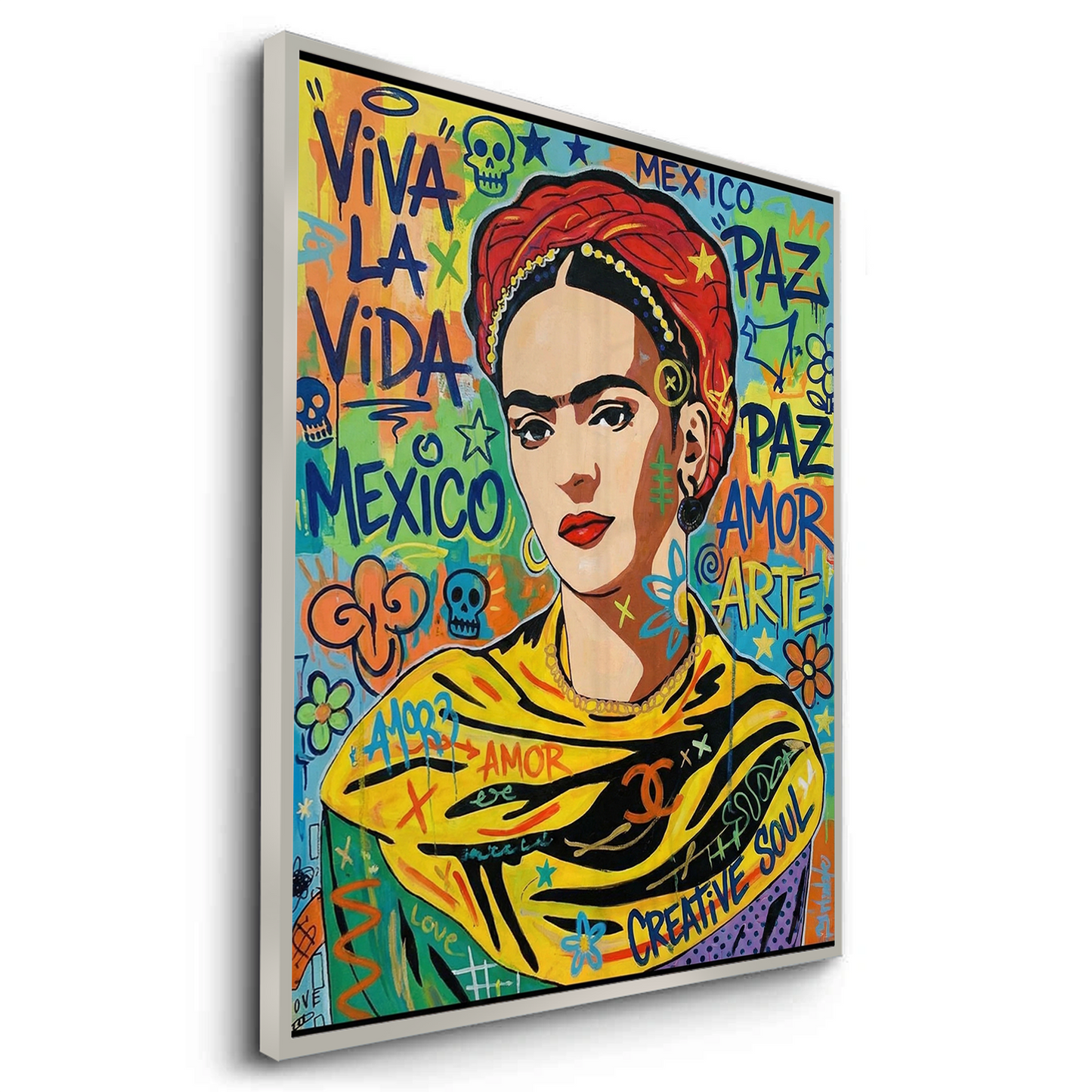 2Frida Kahlo Street Art - Fine Art