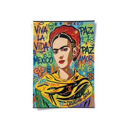 Frida Kahlo Street Art - Poster
