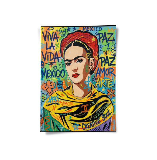 Frida Kahlo Street Art - Poster