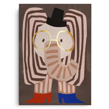 Funky Elephant - Canvas