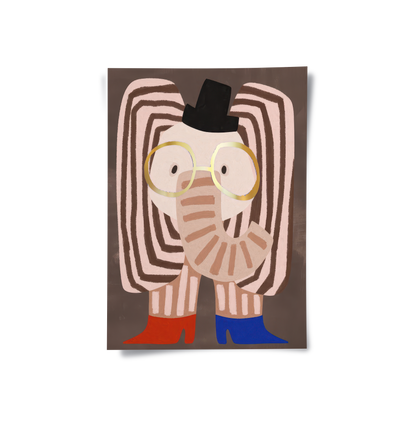 Funky Elephant - Poster