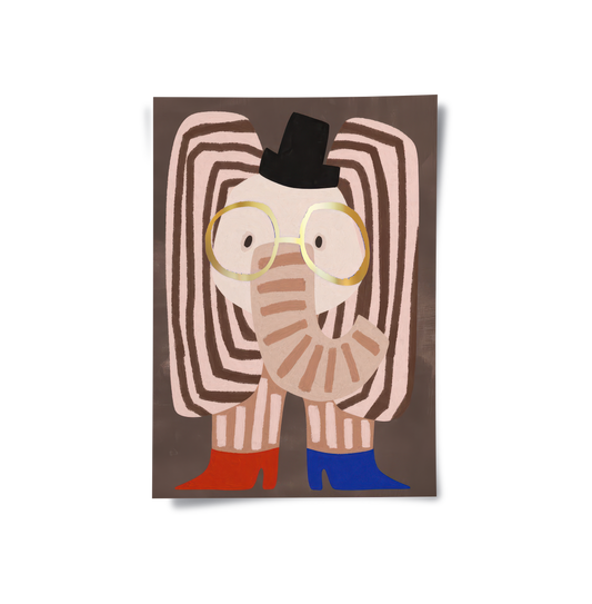 Funky Elephant - Poster
