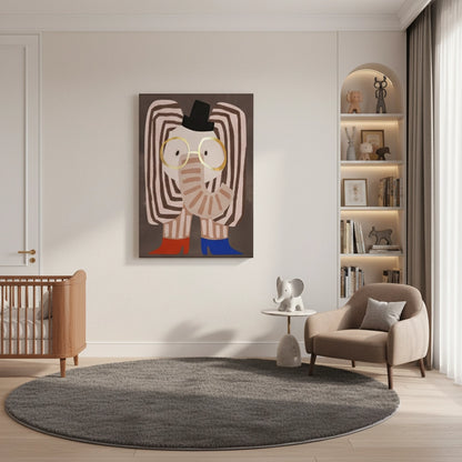 Funky Elephant - Canvas