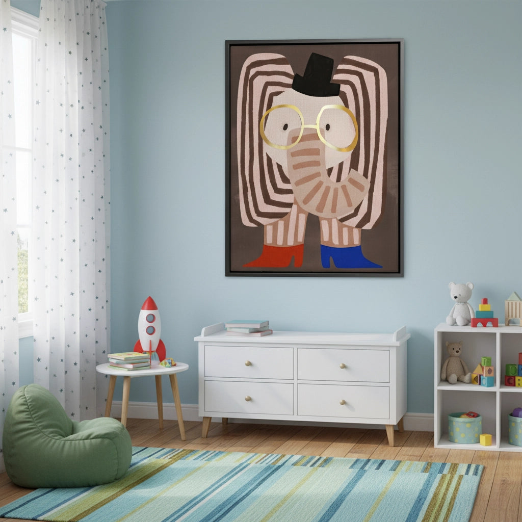 2Funky Elephant - Canvas