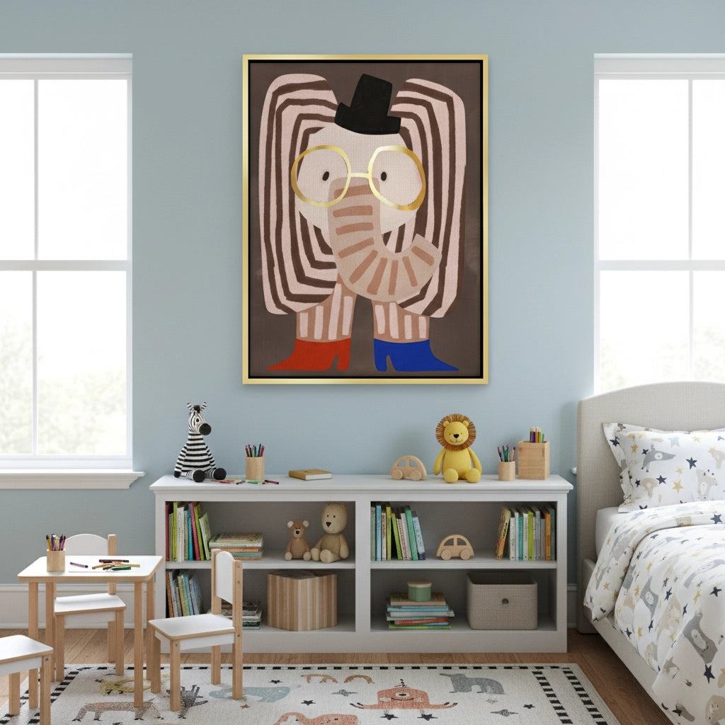 2Funky Elephant - Canvas