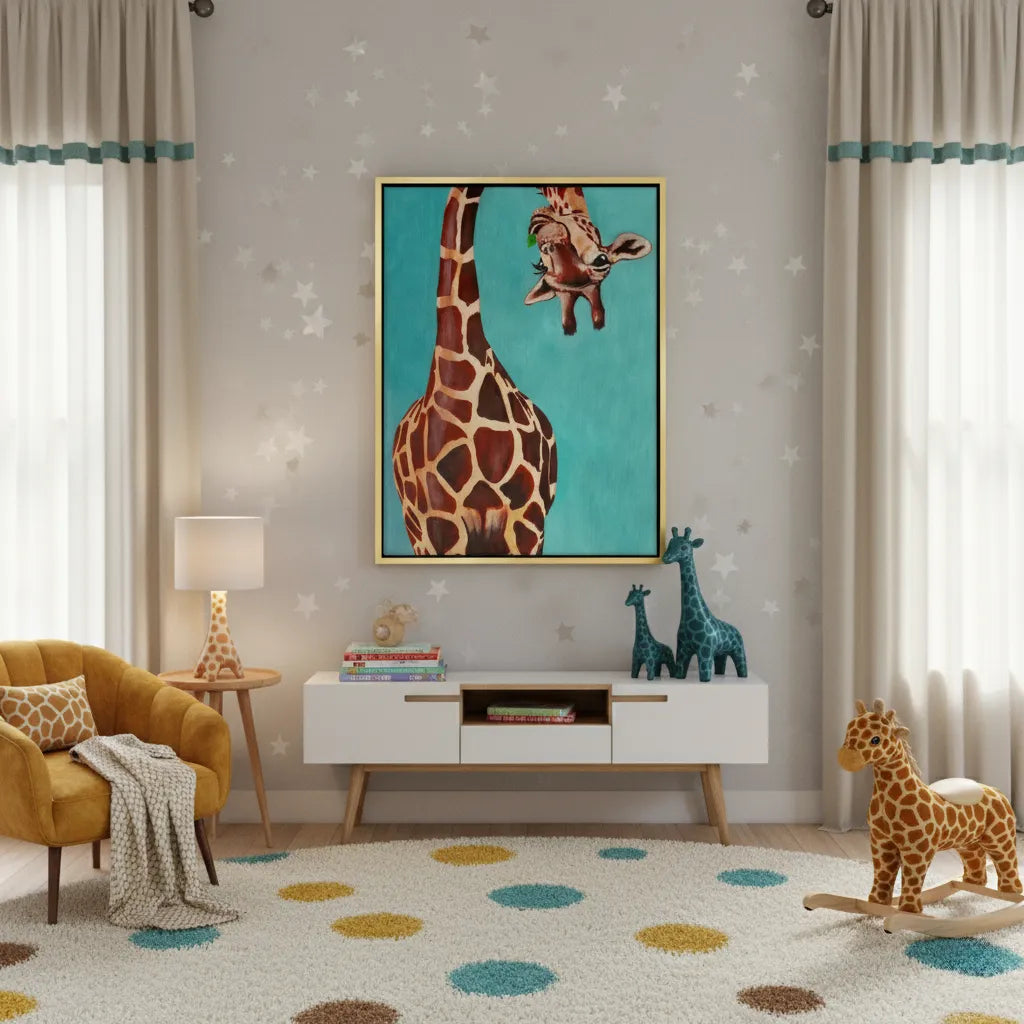 2Funny Giraffe - Canvas