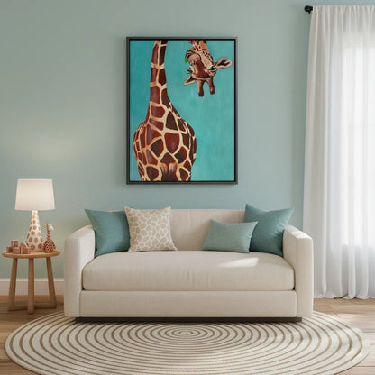 Funny Giraffe - Canvas
