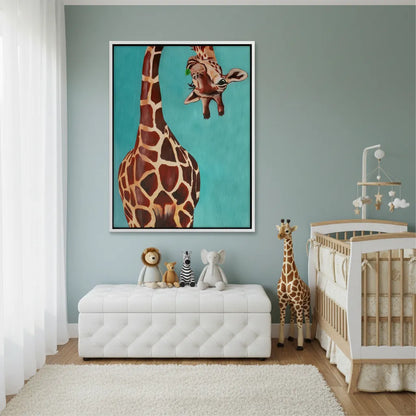 Funny Giraffe - Canvas