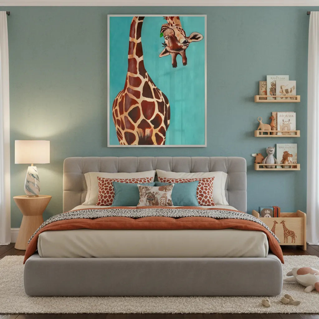 2Funny Giraffe- Fine Art