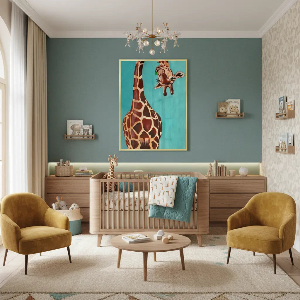 2Funny Giraffe- Fine Art