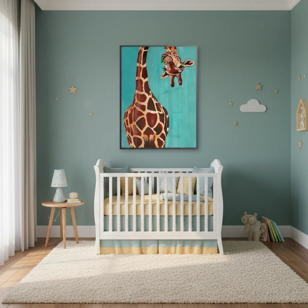 2Funny Giraffe- Fine Art