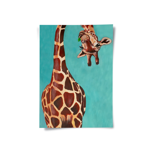 Funny Giraffe - Poster