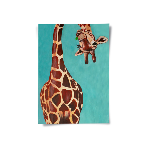 Funny Giraffe - Poster