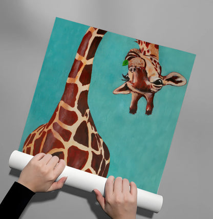 Funny Giraffe - Poster