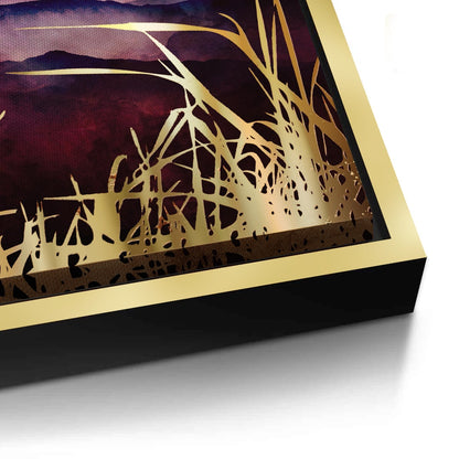 Abstract Japanese Crane  - Canvas