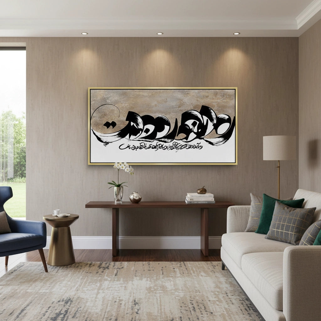 2Geo-Calligraphy Split - Canvas