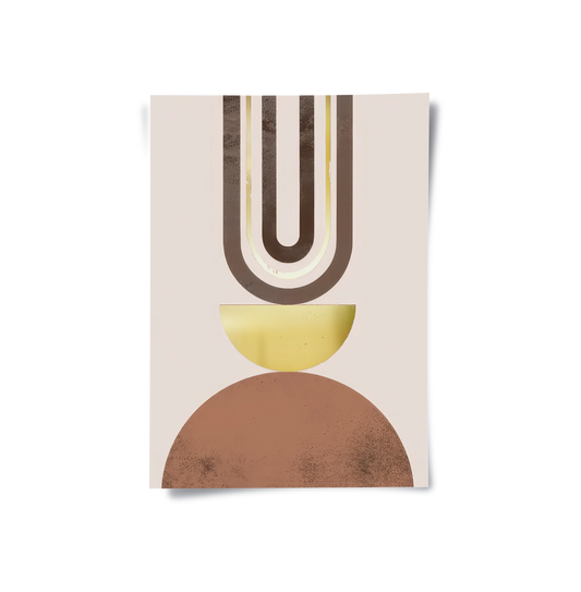 Geometric Abstract Set 2 - Poster