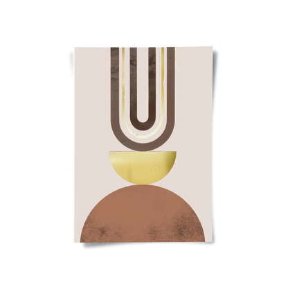 Geometric Abstract Set 2 - Poster