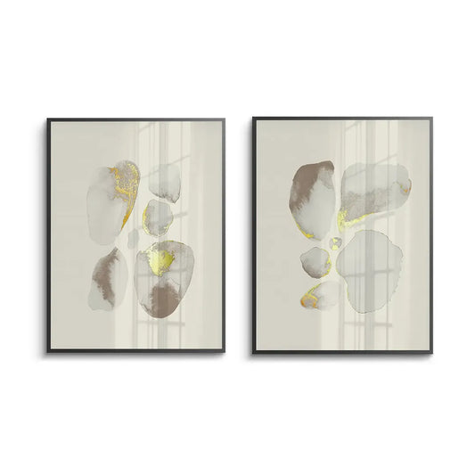 Geometric Earth Tones Set of 2 - Fine Art