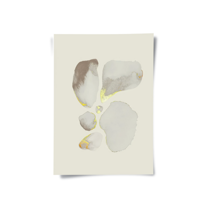 Geometric Earth Tones Set of 2 - Poster