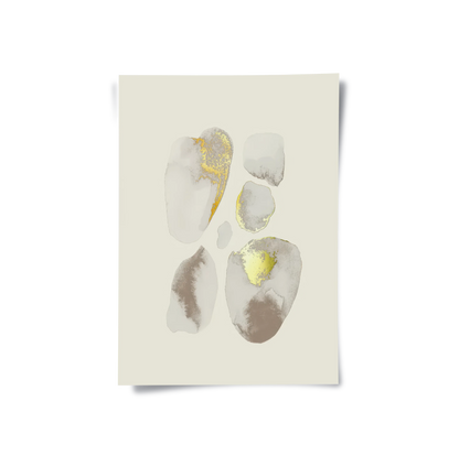 Geometric Earth Tones Set of 2 - Poster