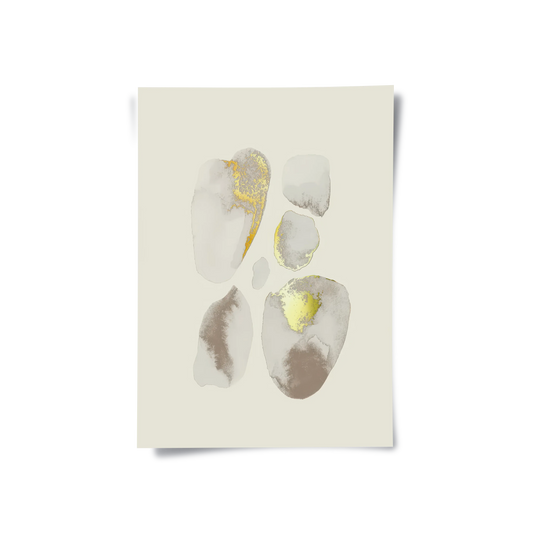 Geometric Earth Tones Set of 2 - Poster