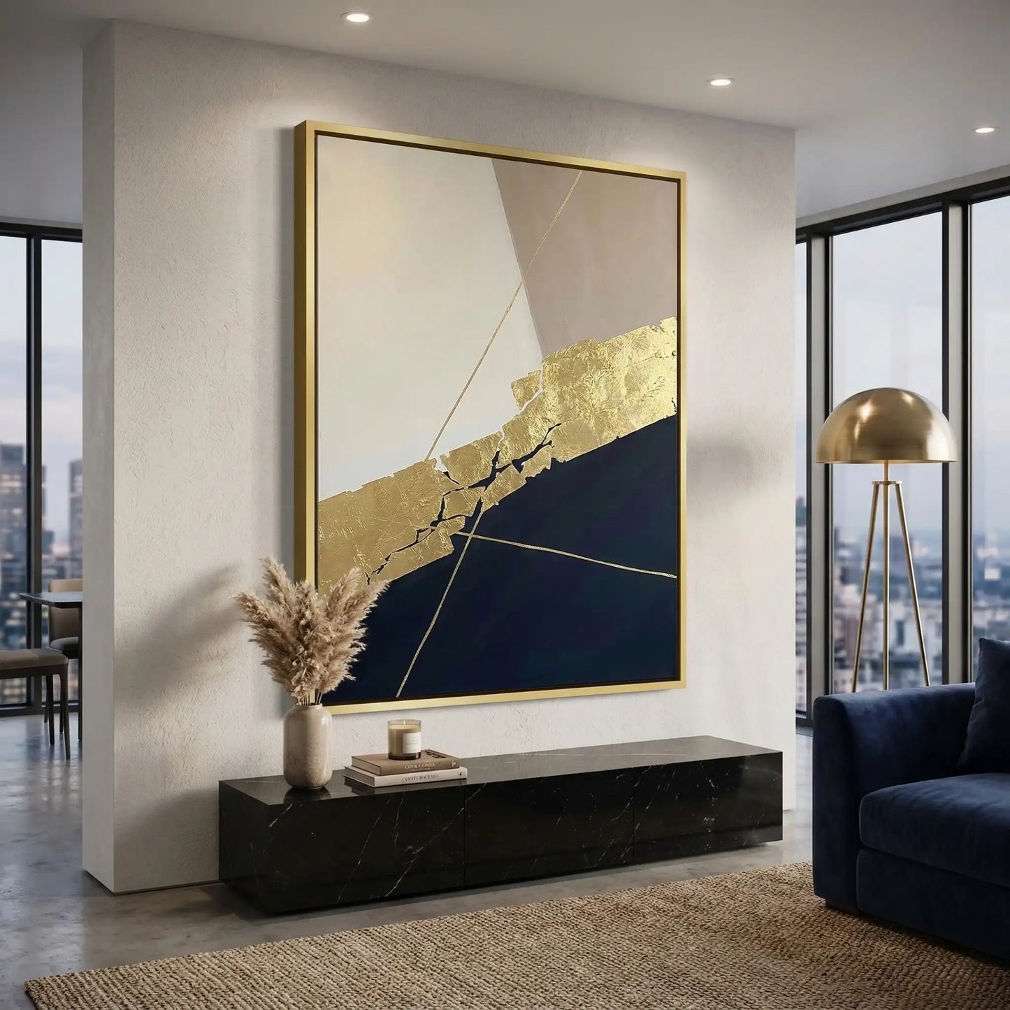 2Geometric Gold Crackle #GGC894