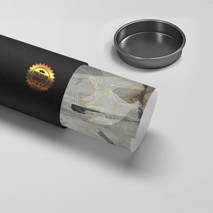 Geometric Gold Rabbit - Poster