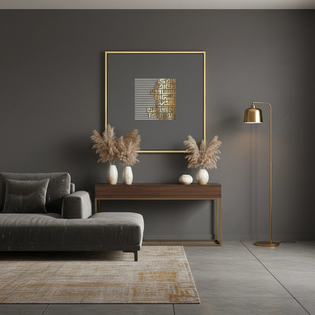 Geometric Kufic Calligraphy - Canvas