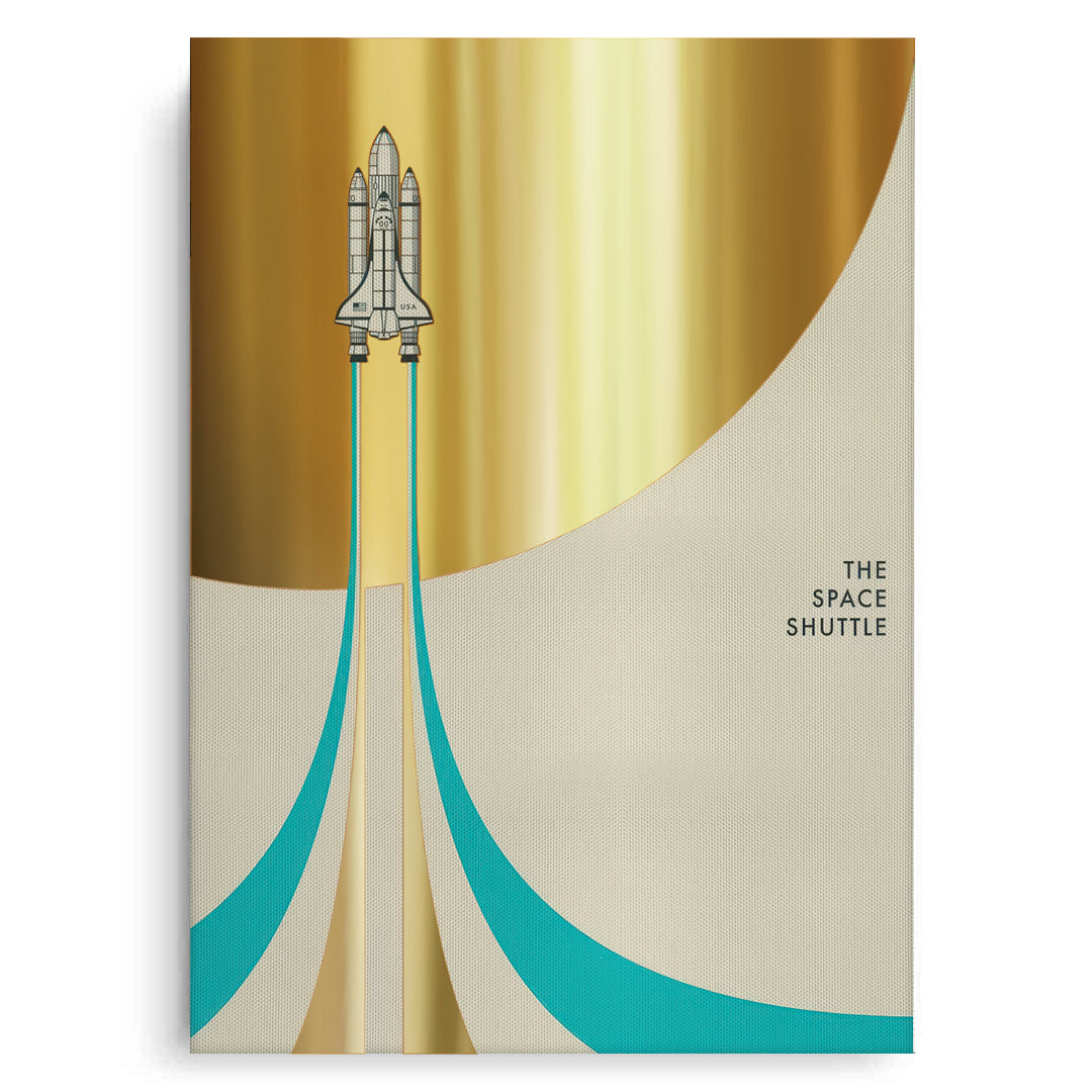 2Geometric Space Shuttle - Canvas
