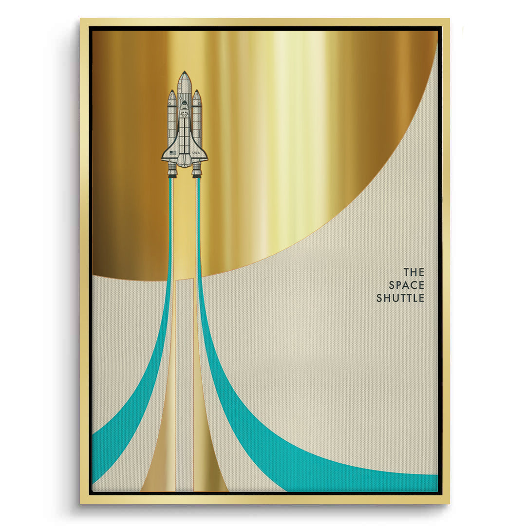 2Geometric Space Shuttle - Canvas