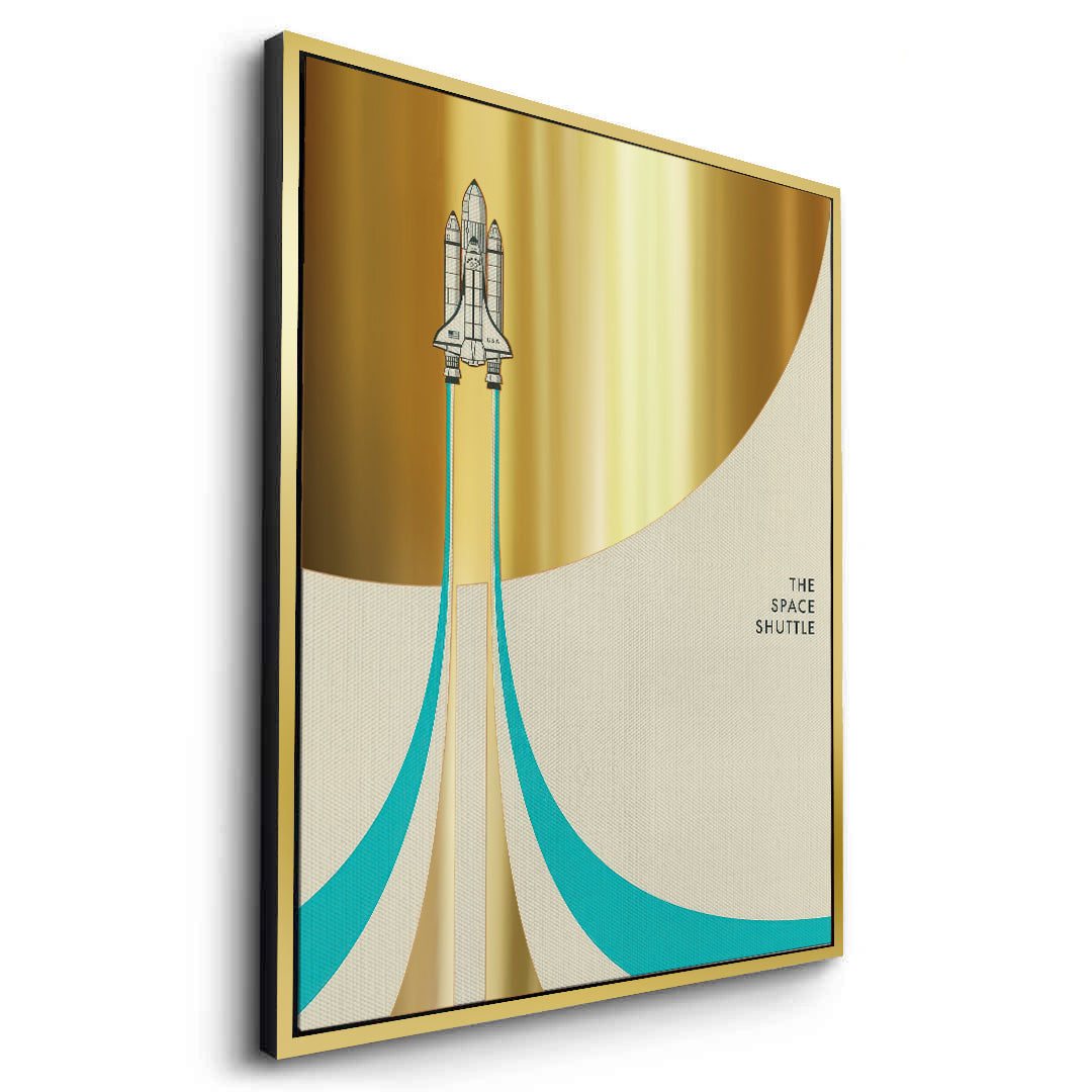 2Geometric Space Shuttle - Canvas