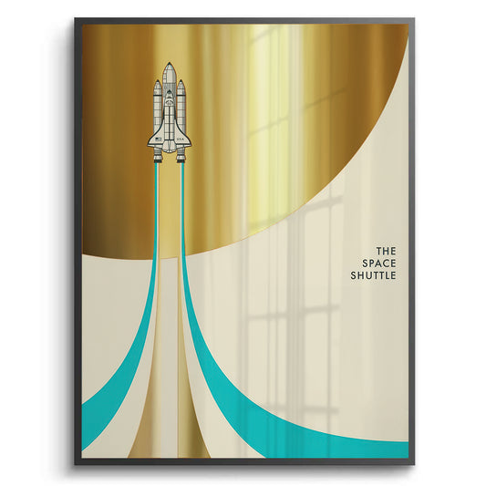Geometric Space Shuttle - Fine Art