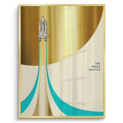 Geometric Space Shuttle - Fine Art