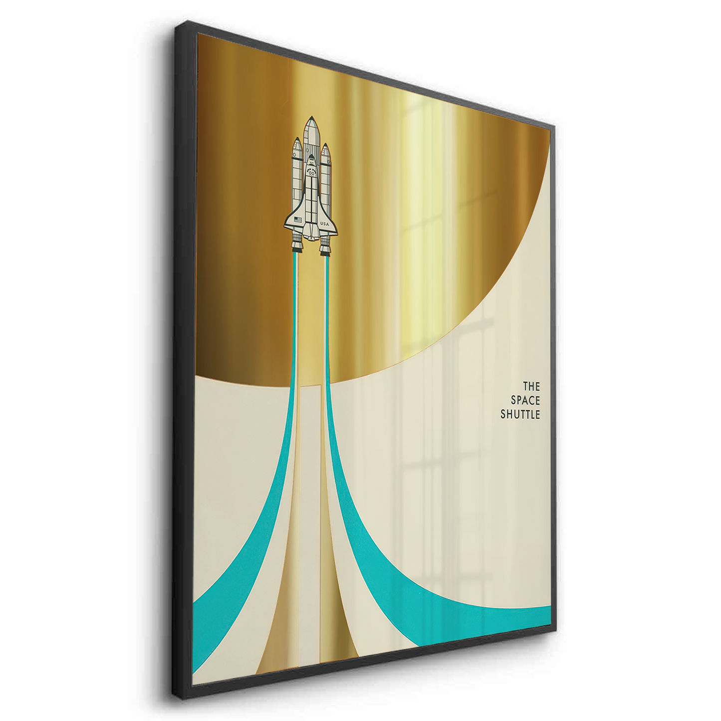 2Geometric Space Shuttle - Fine Art