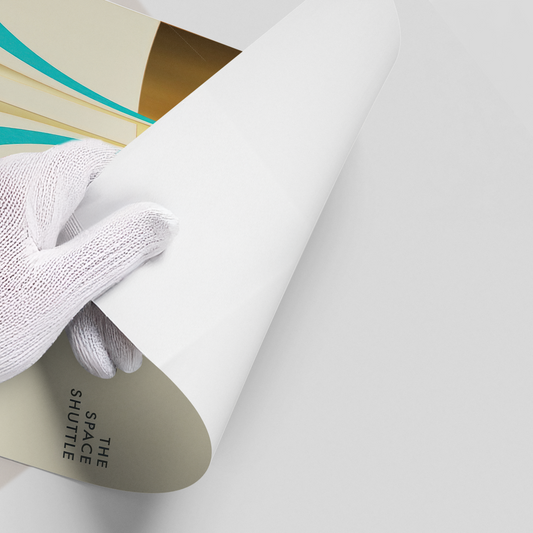 Geometric Space Shuttle - Poster