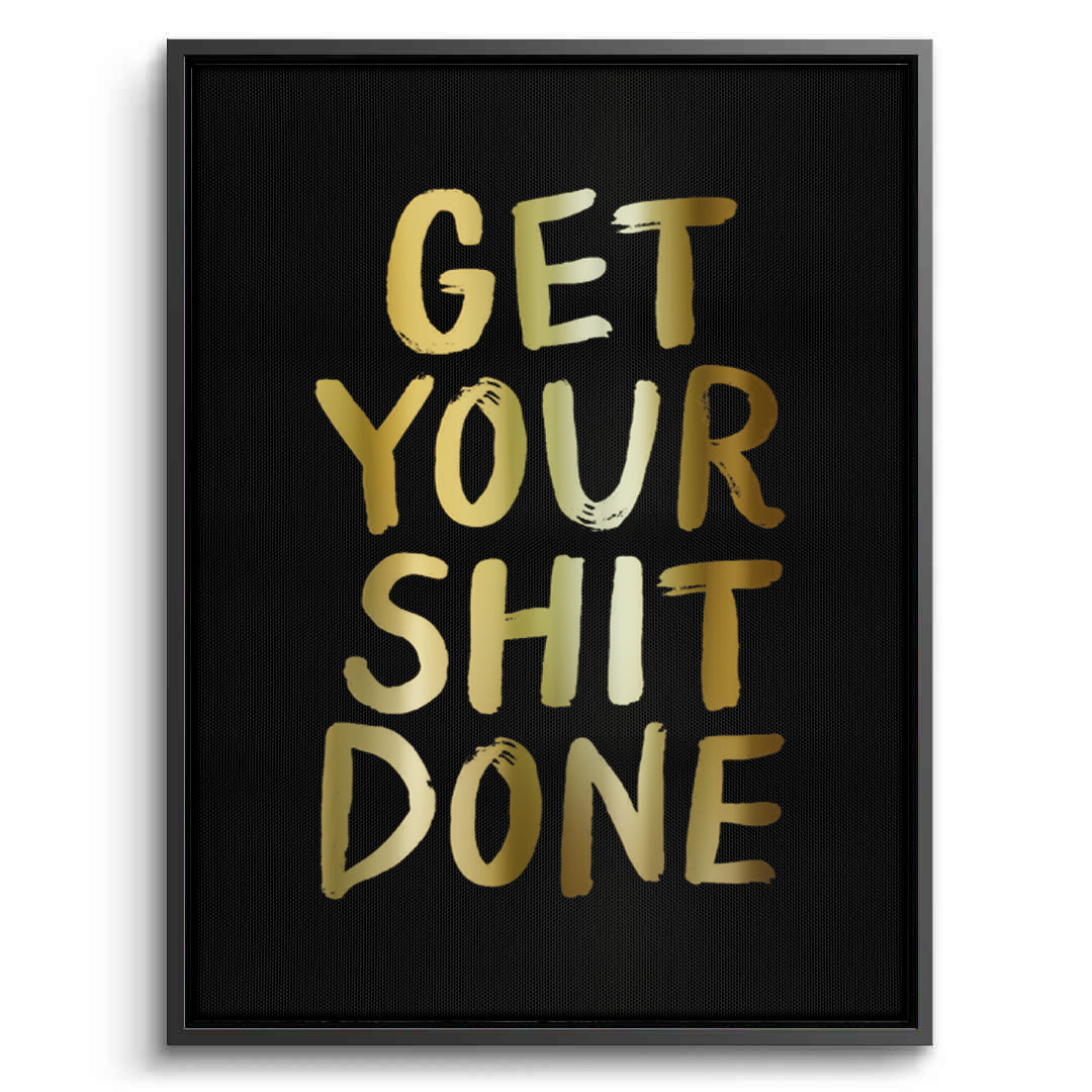 2Get Your Shit Done - Canvas