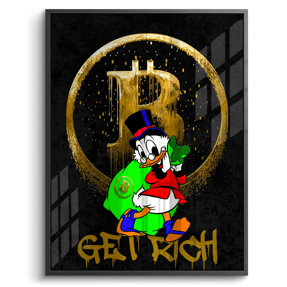 Get rich - Acrylic - Jasmineart.ae