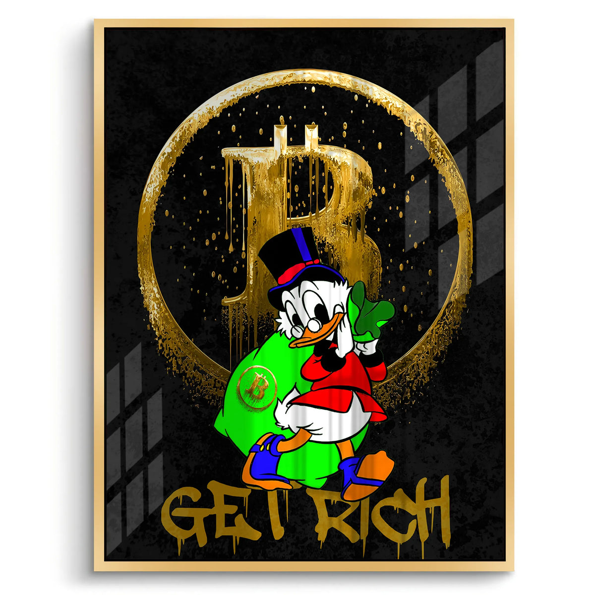 Get rich - Acrylic - Jasmineart.ae