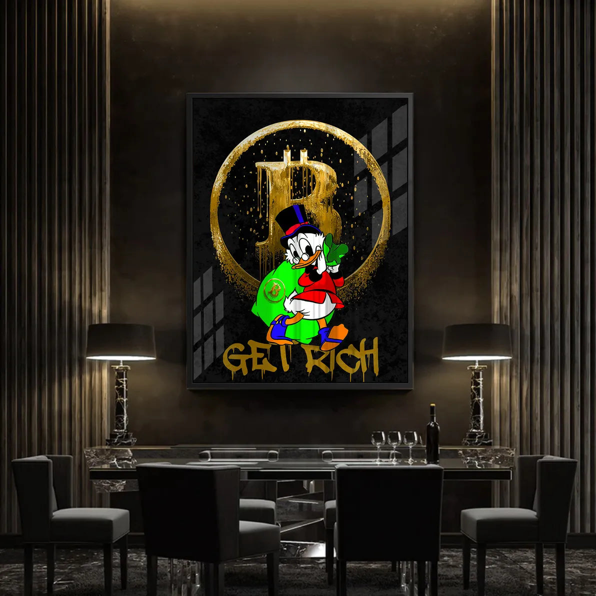 Get rich - Acrylic - Jasmineart.ae